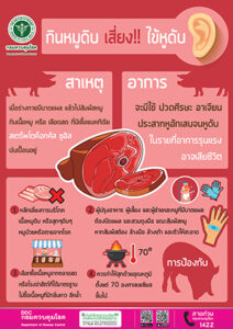 ประชาสัมพันธ์ การป้องกันโรคไข้หูดับ